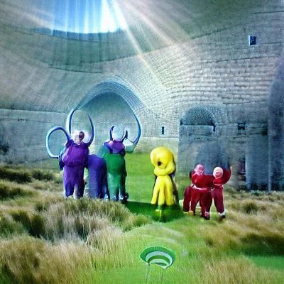AI-Generated Teletubbies Image