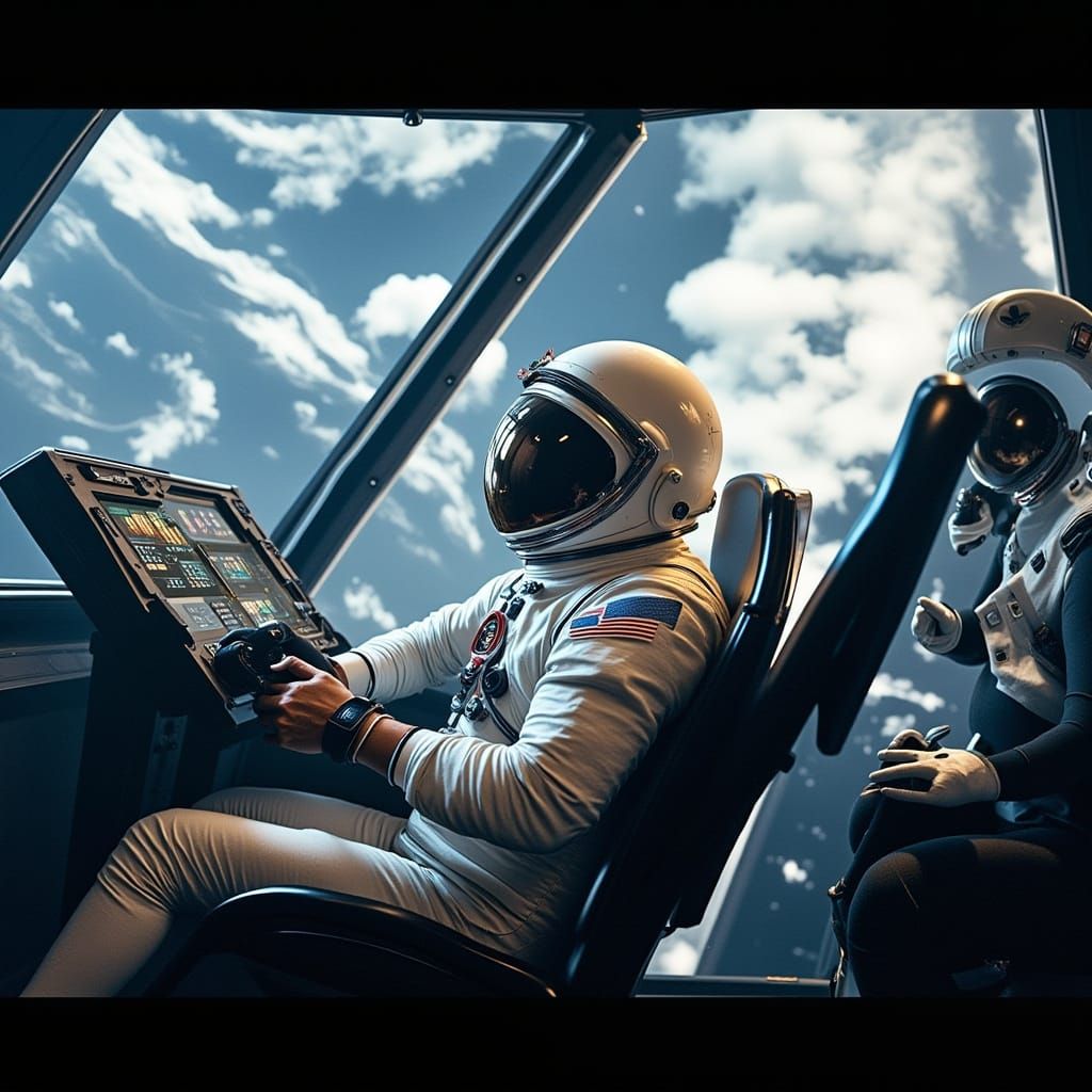 Astronaut Captures Launch in Sci-Fi Style