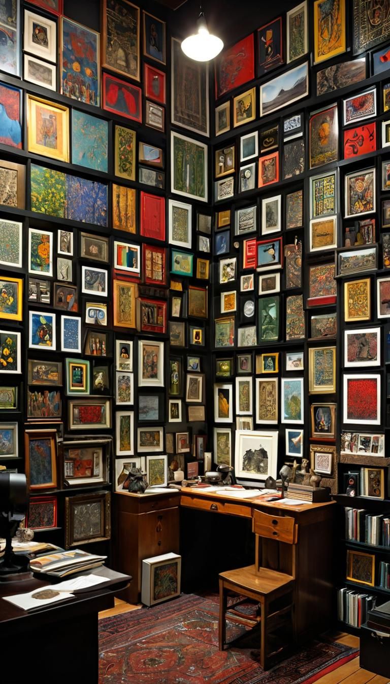 Retro-Futuristic Gothic Dreamscape in Abstract Digital Art