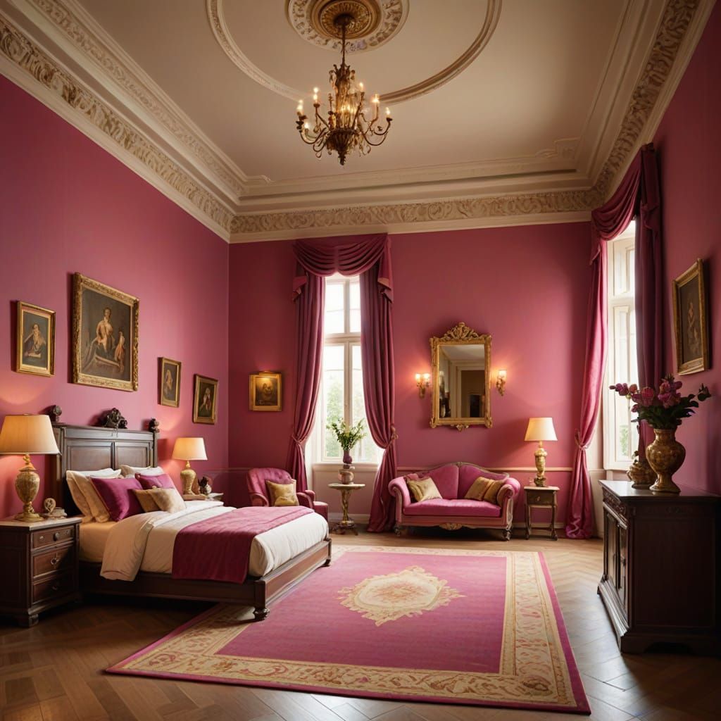 Roman Style Children's Bedroom with Warm Colors