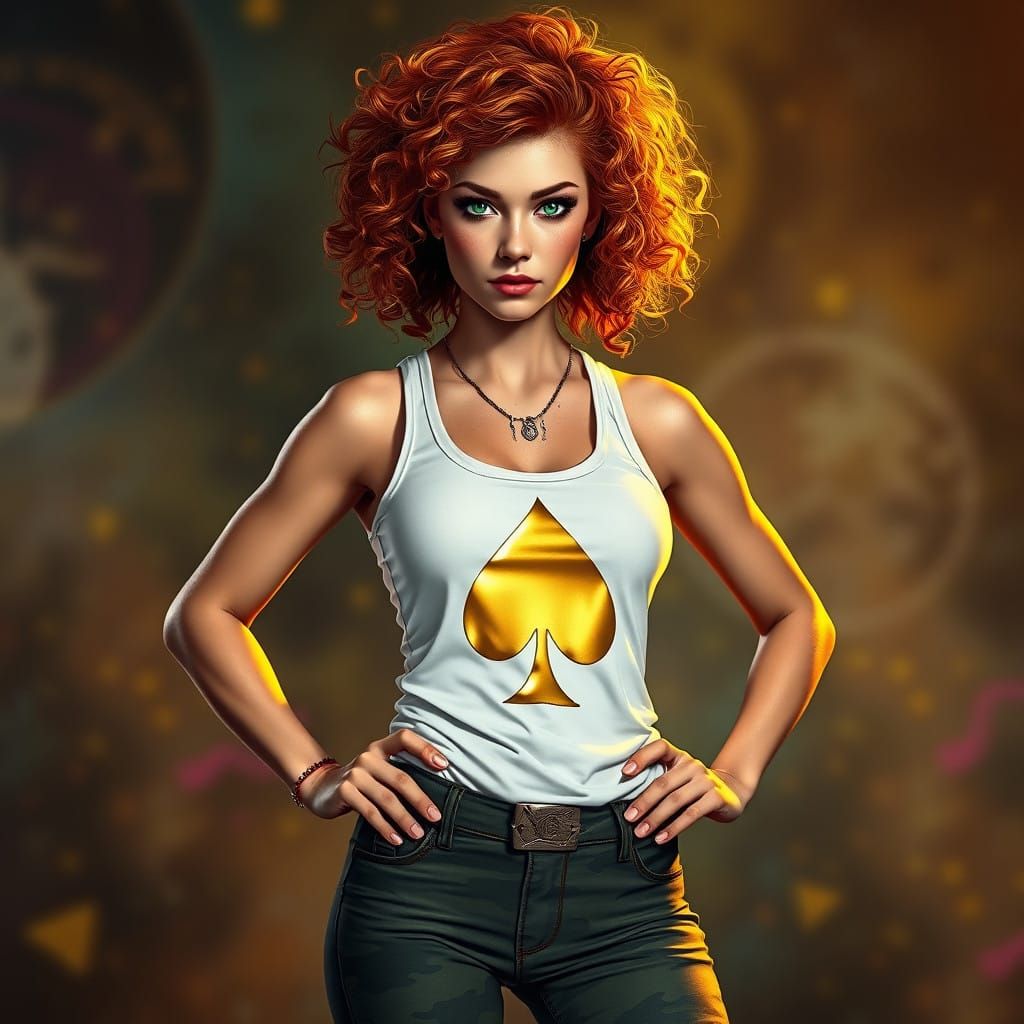 Confident Young Woman with Unbridled Energy