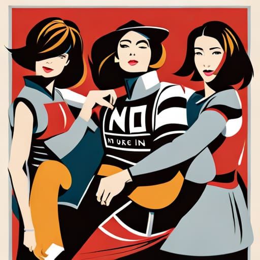 T-Shirt Design in Detour Style