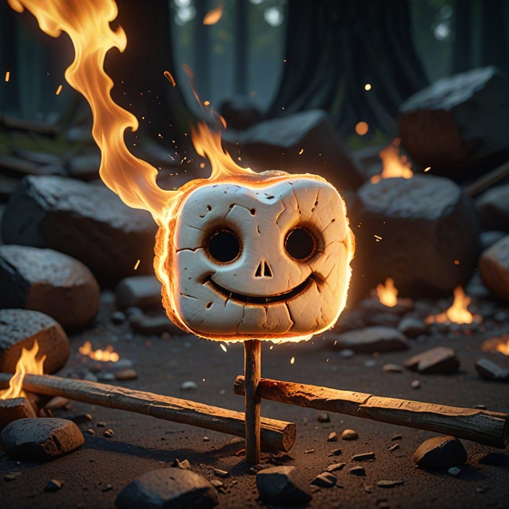3D Game Cinematic of Toasted Marshmallow