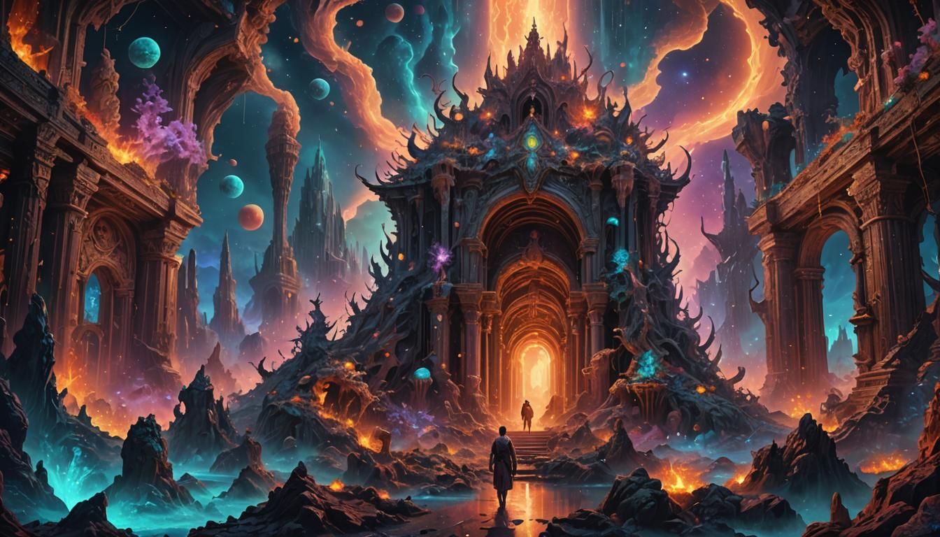 Detailed Digital Painting of the Astral Underworld