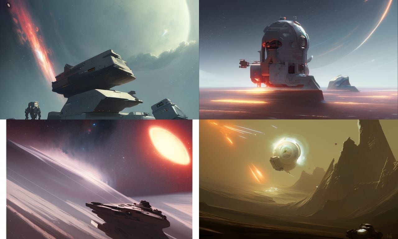 Epic Space Art in Digital Fantasy Style