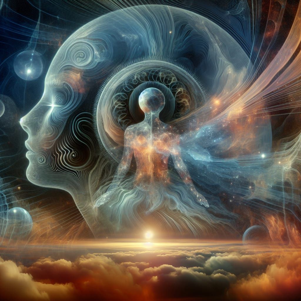 Astral Spirit in Translucent Form, Romanticism Style