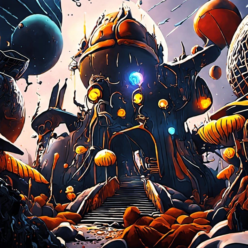 Fantastical Big Bang Concept Art in Deep Color