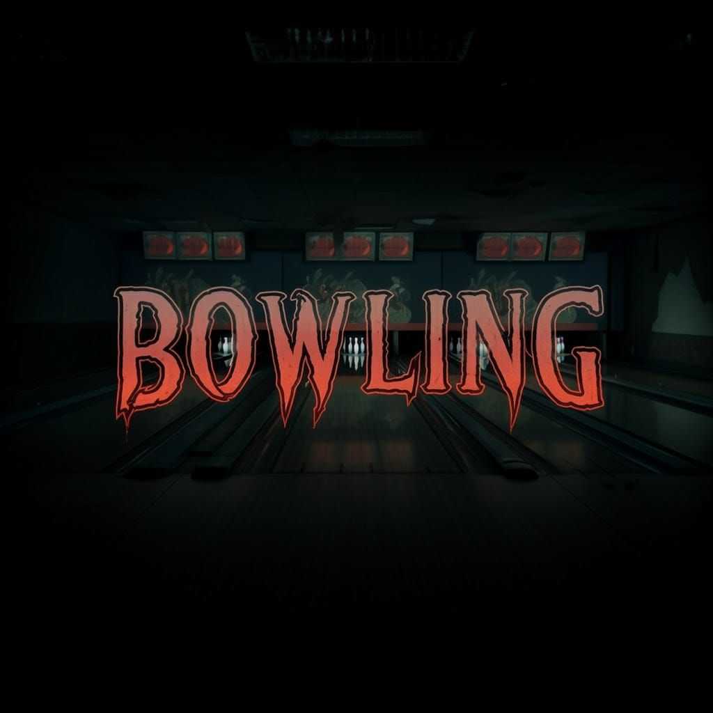 Spooky Gothic Bowling Scene in a Creepy Abandoned Alley