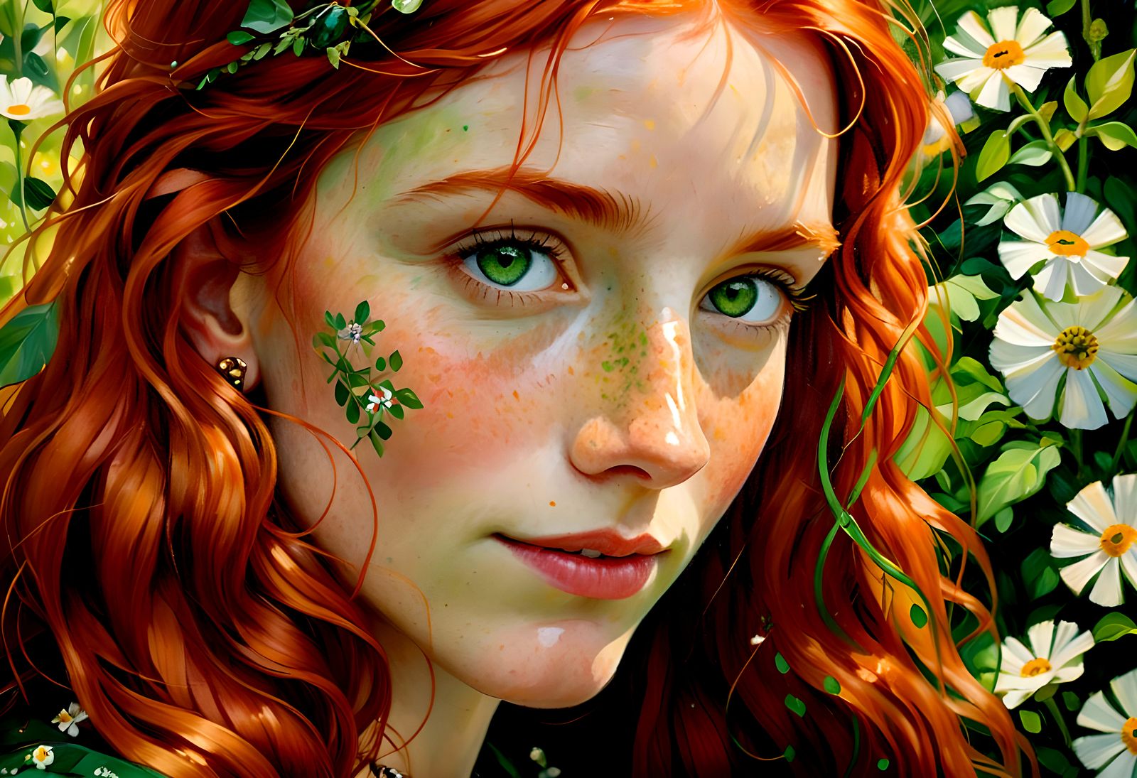 Portrait of a Beautiful Redhead