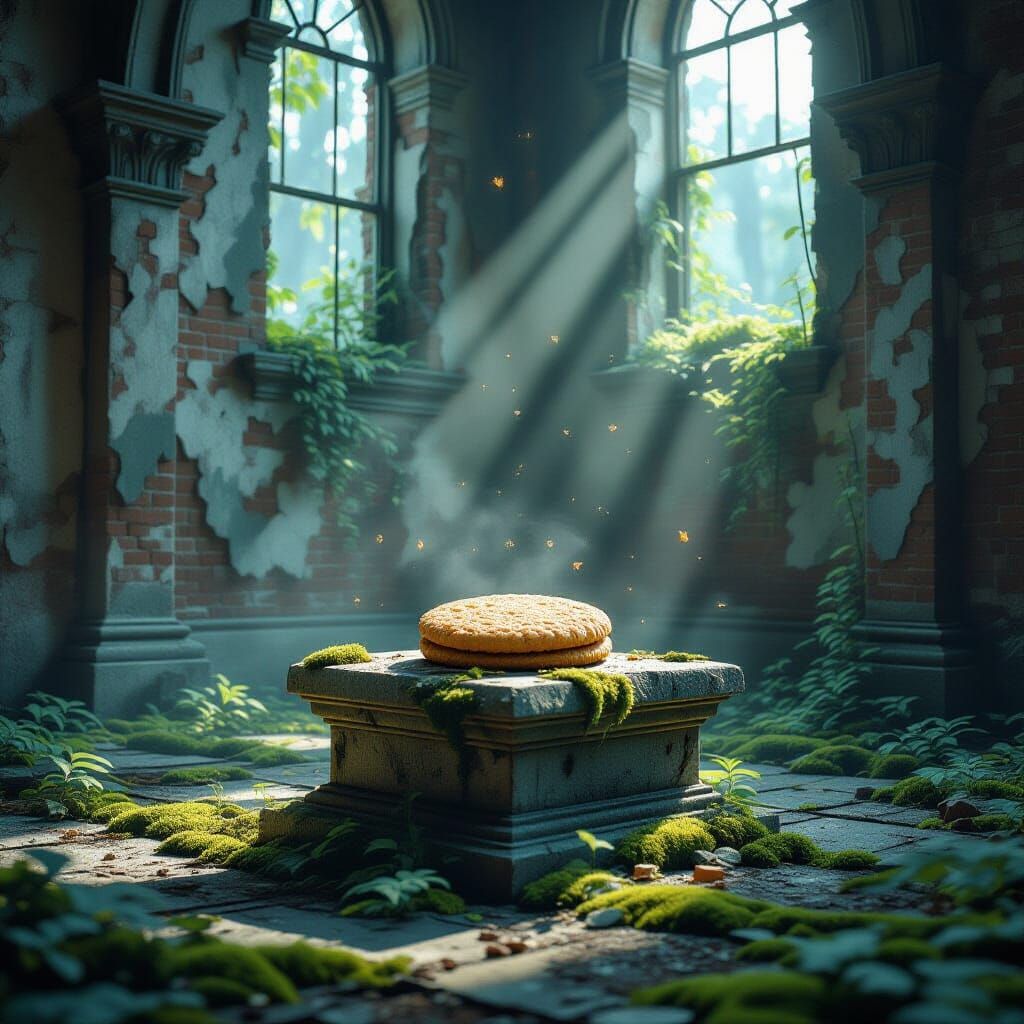 Tattered Sugar Cookie in Overgrown Ruin