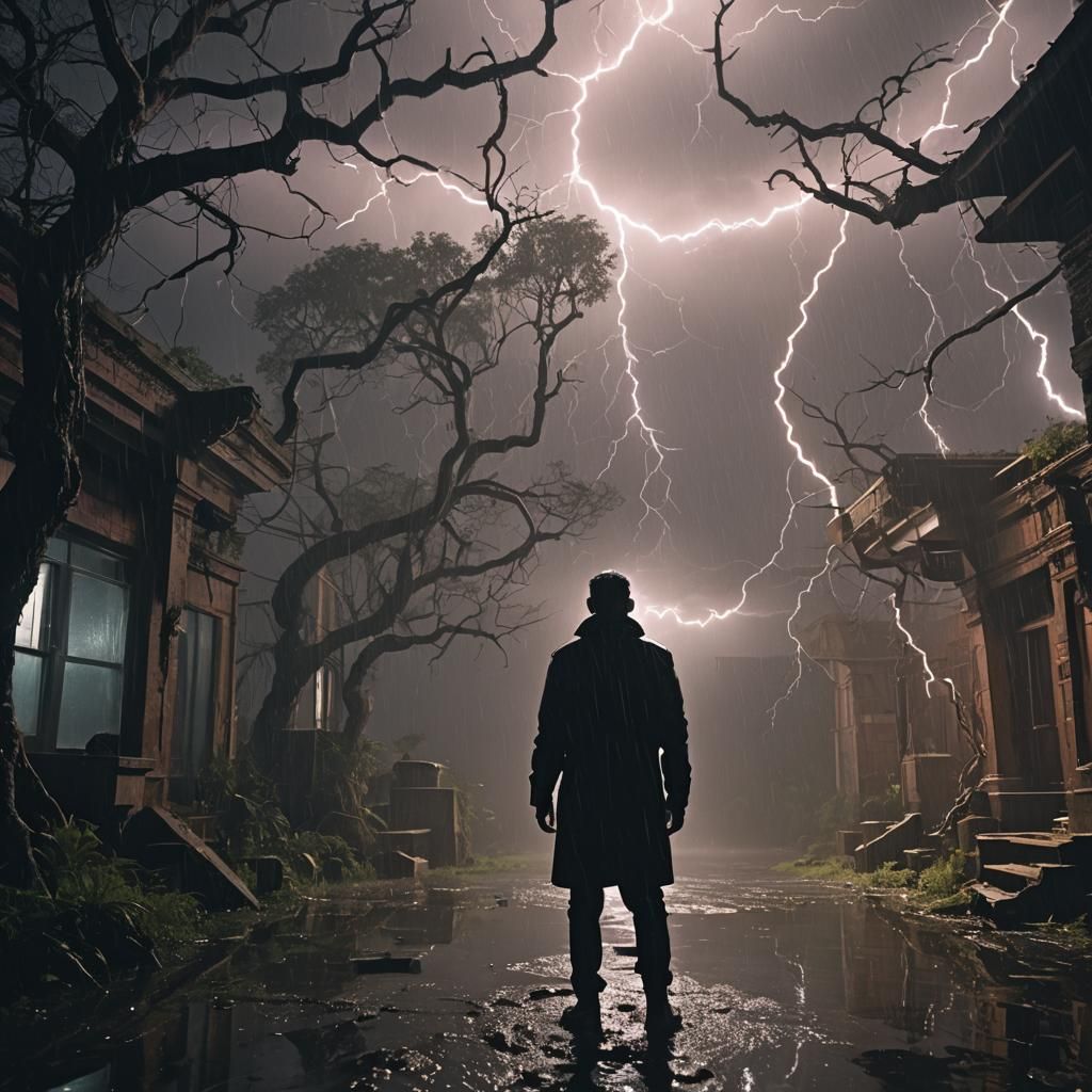 Epic Psyonic Sanctum: Mindscape Sanctuary on Stormy Night