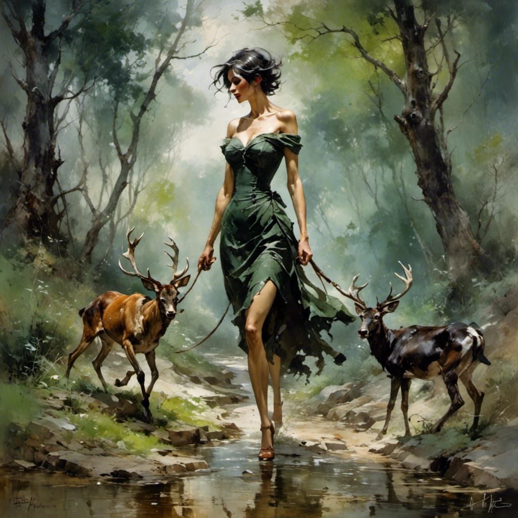 AI Image with Matte Lens Effect