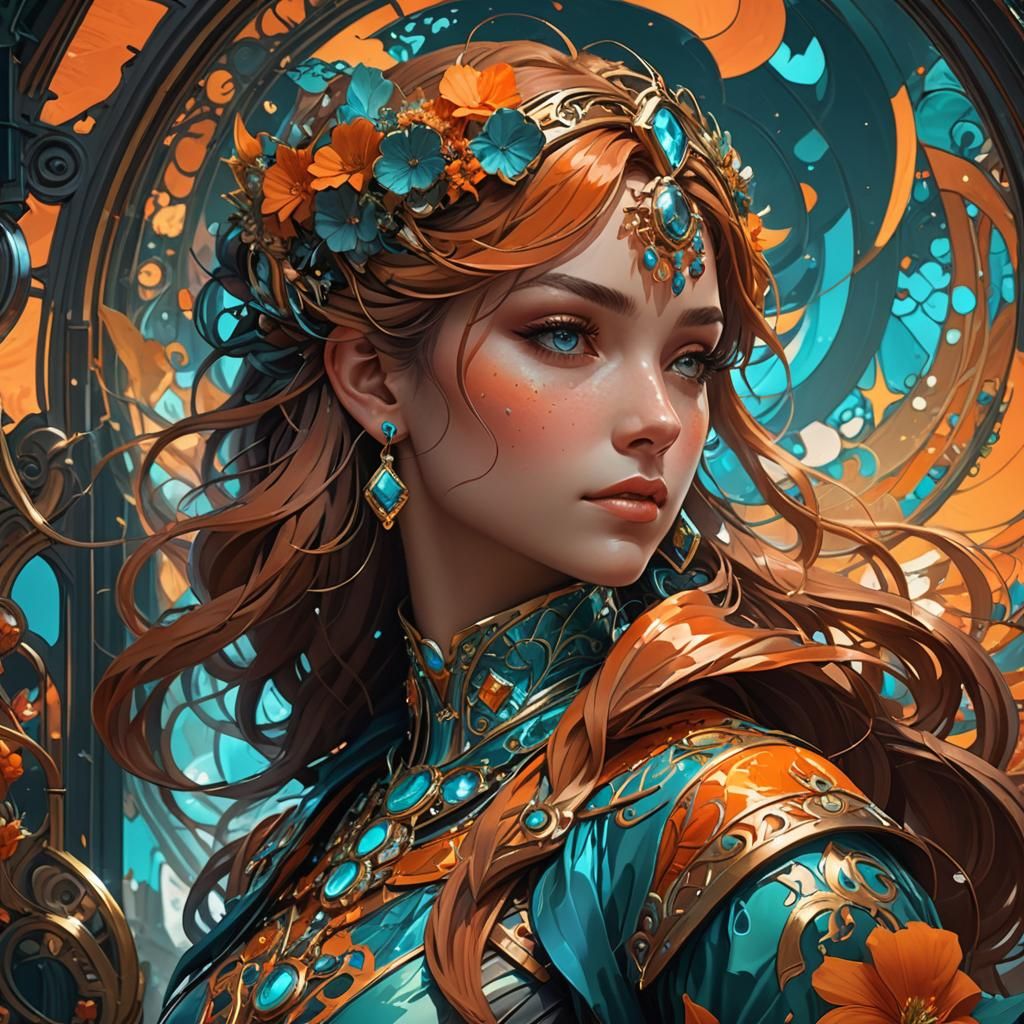 Cartoon Smart Character Profile Picture in 8K