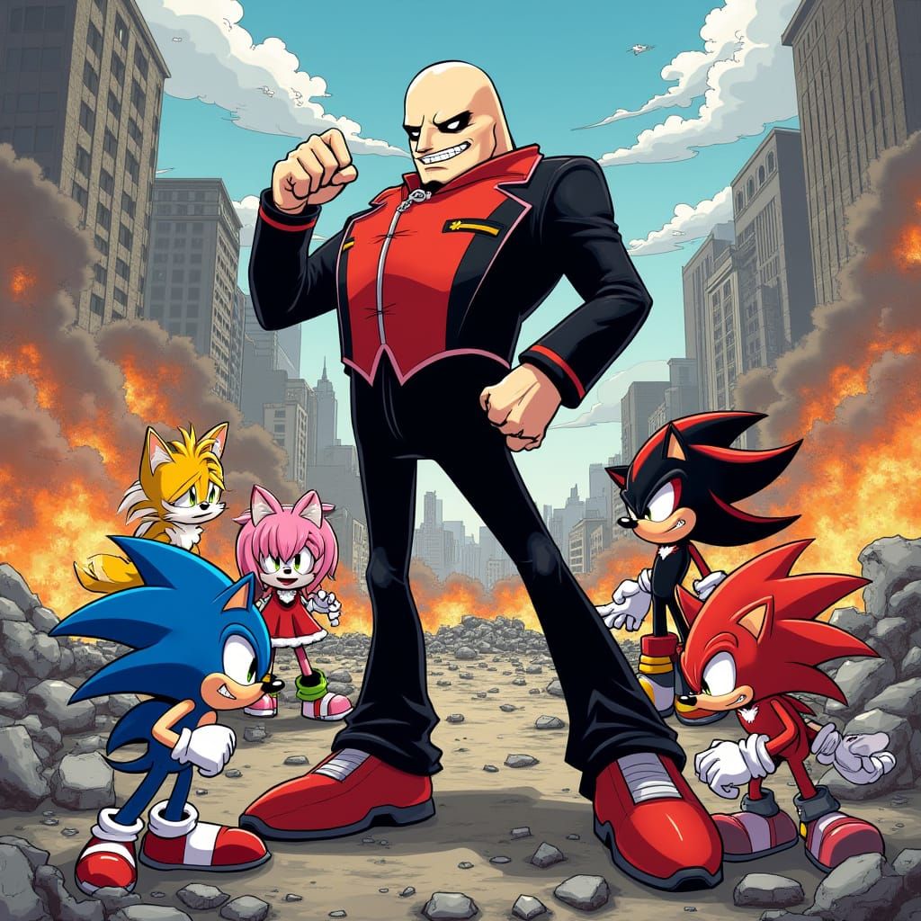Dr. Eggman Battles Sonic Heroes in a Dynamic, Action-Packed ...