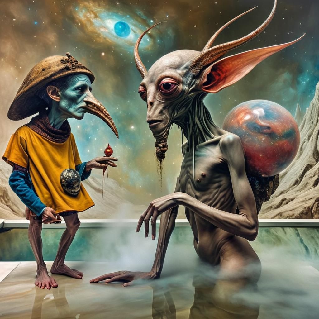 Exotic Gathering in Sumptuous Suite: Photorealistic Portrait