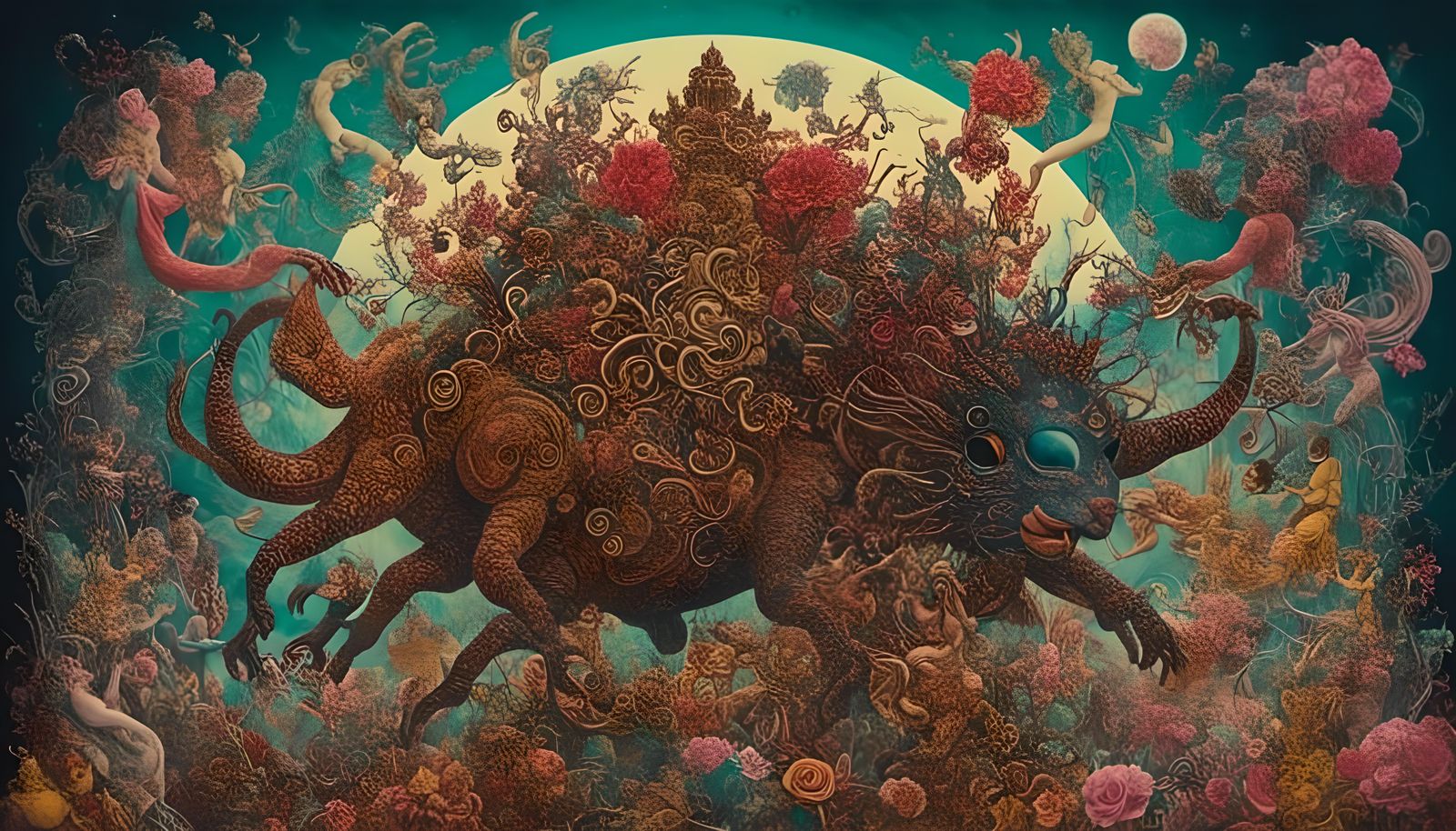 Balinese Barong and Rangda Psychic Battle