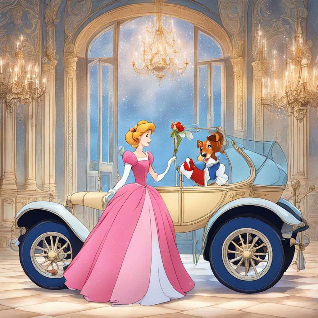 Cinderella Digital Art Rendering