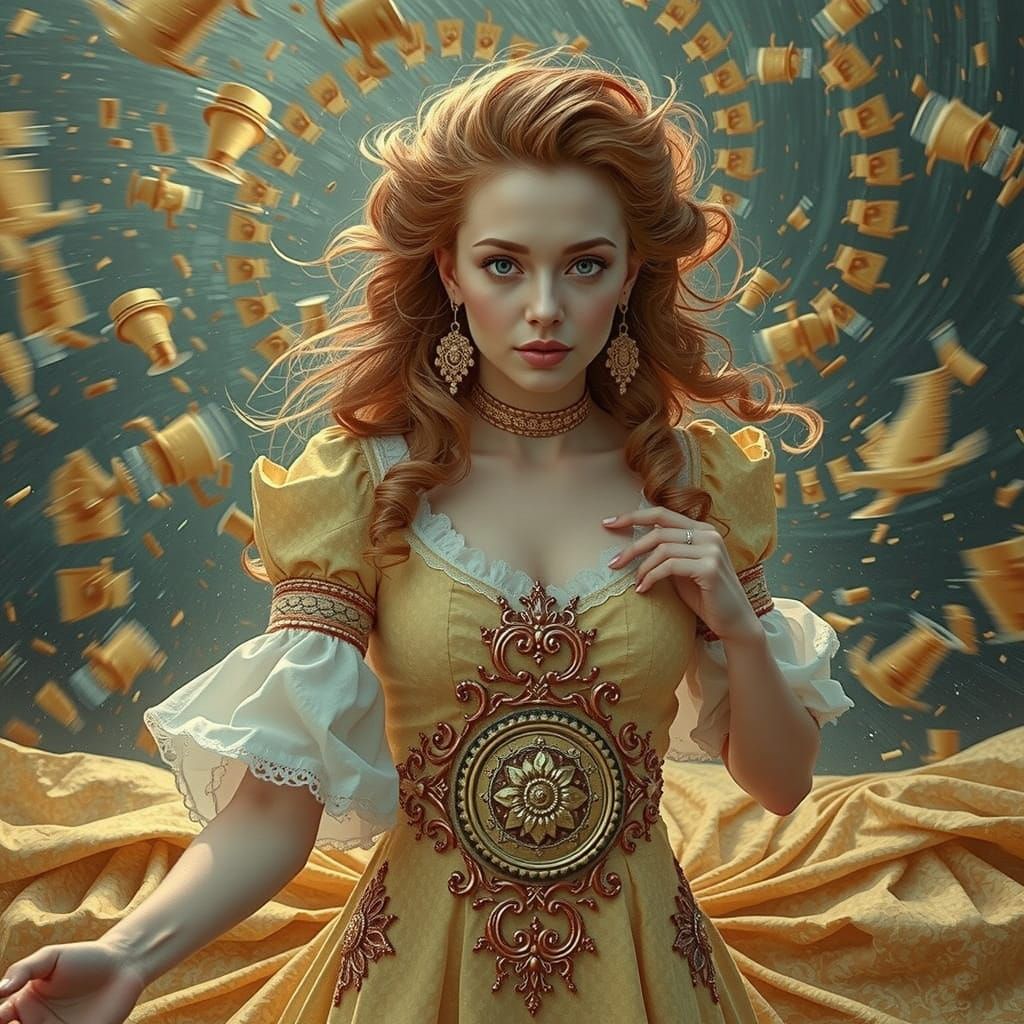 Abstract Swirls of Rotating Energy and Motion