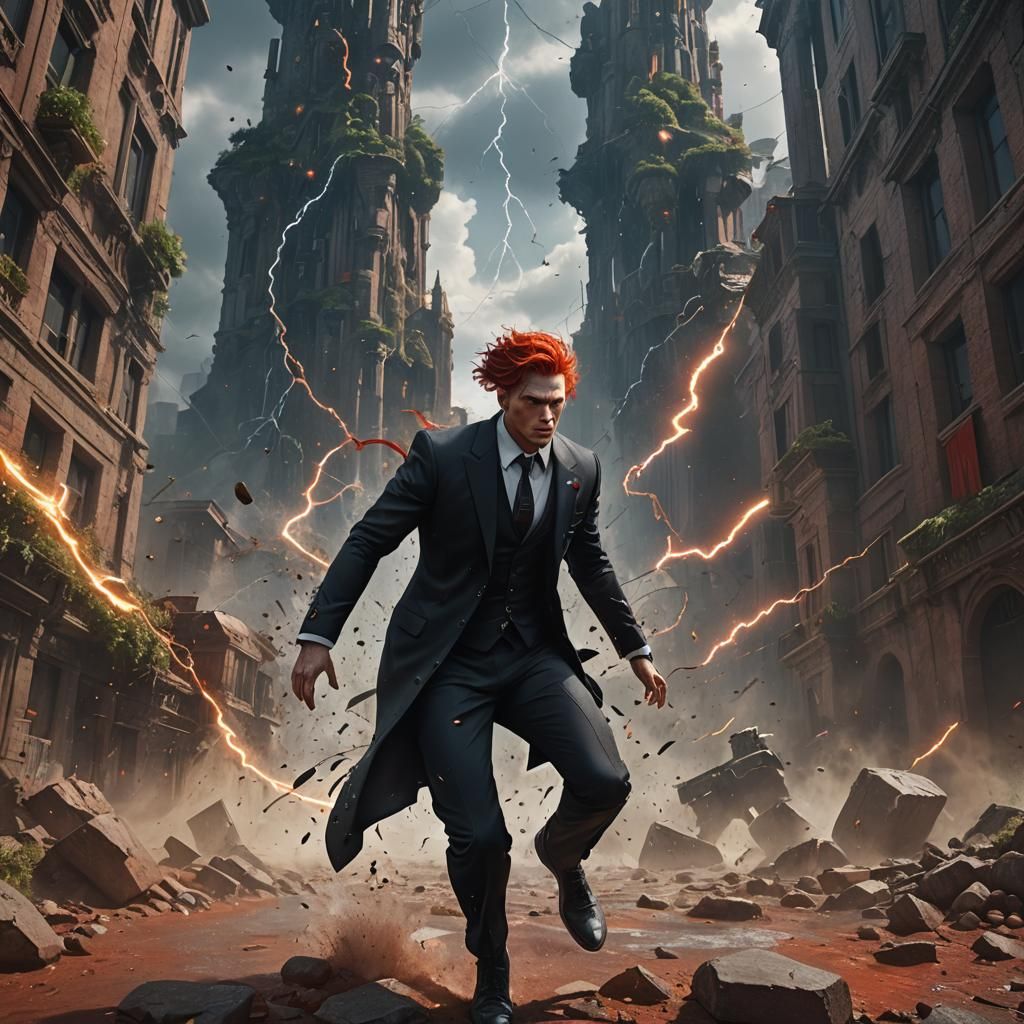 Thunder Passes Through a Man in Unreal Engine