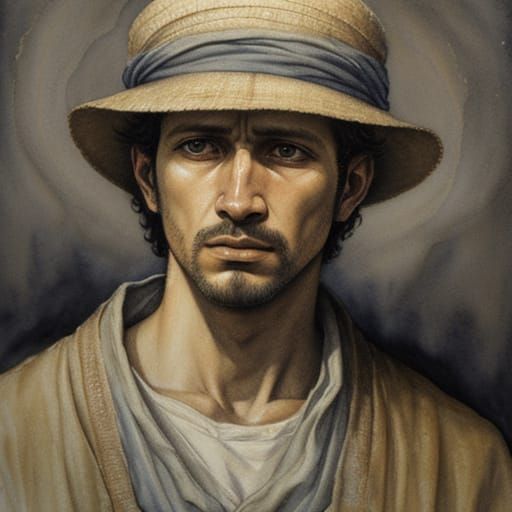 Mystical Ephemeral Portrait of Jonathan Son of Saul
