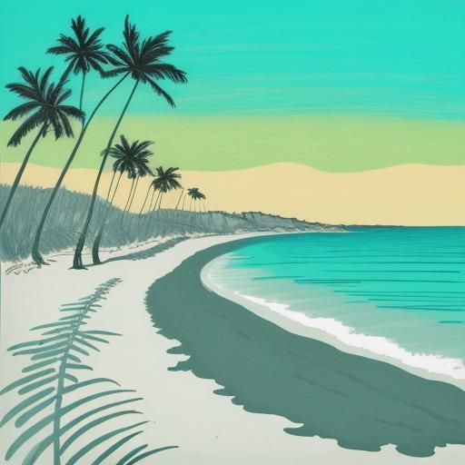 Minimalist Portrait with Red Lips in Egon Schiele Style