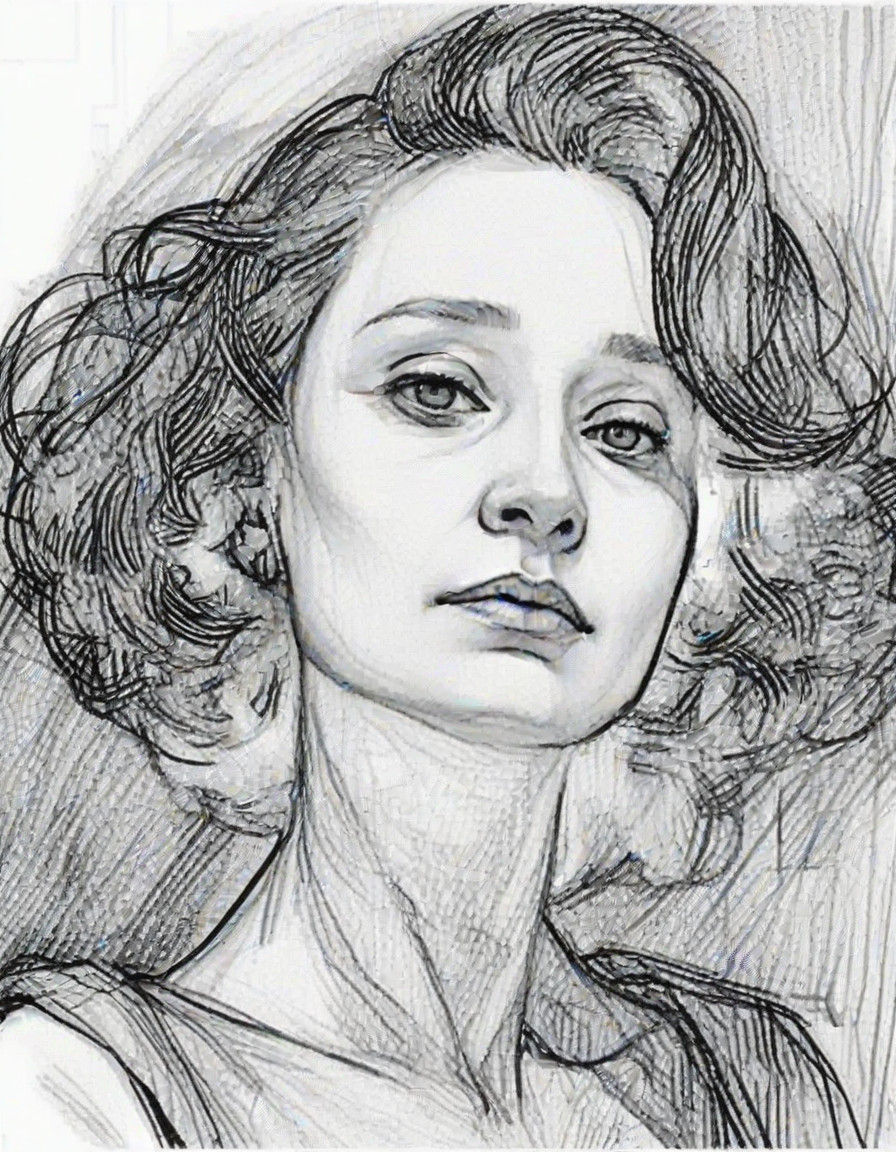 A Sorrowful Mother in Impressionist Style