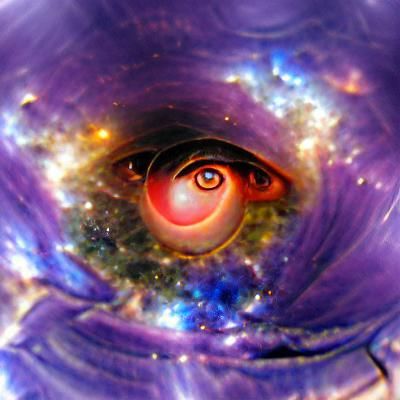 Surreal Eye of the Universe: Soulful Gaze