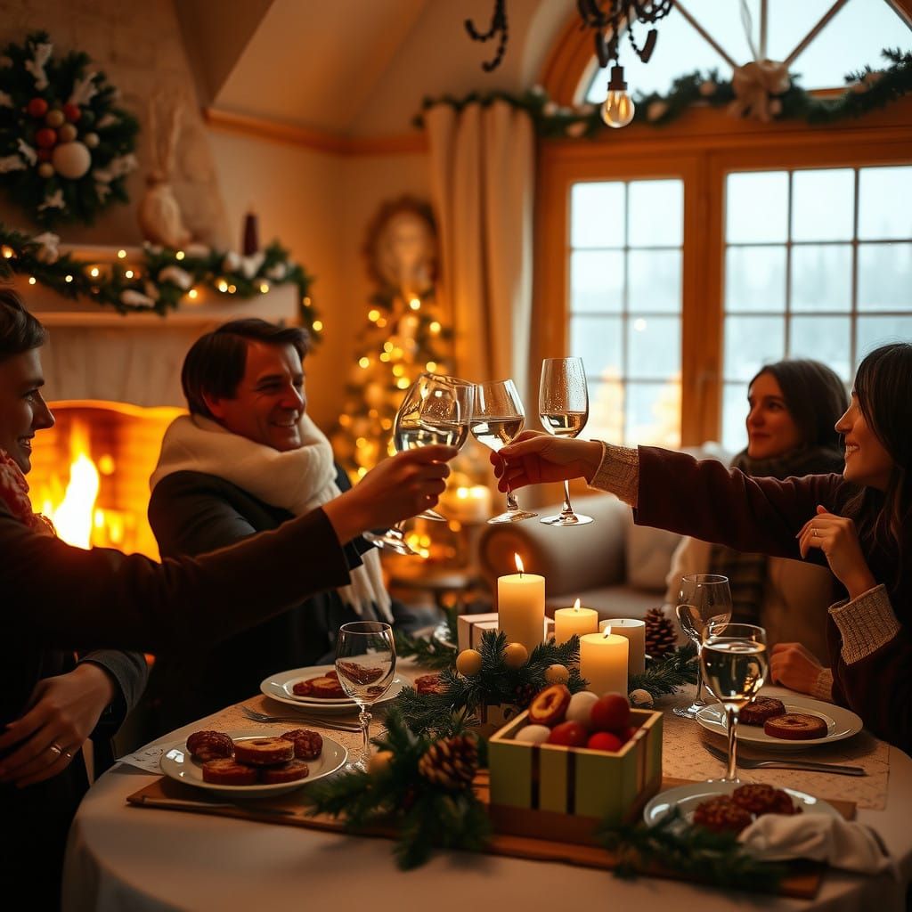 Warm Winter Gathering in Intimate Still Life