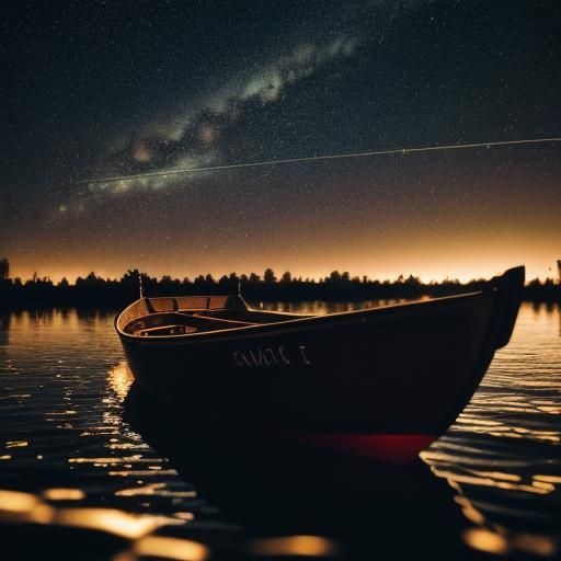 Rowboat in Space: Professional Photography