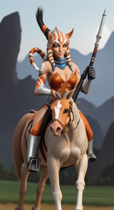 Ahsoka as a Centaur Horse Girl