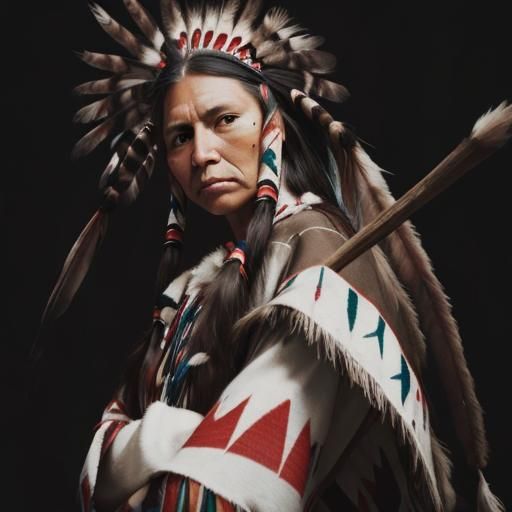 Native American Woman Portrait