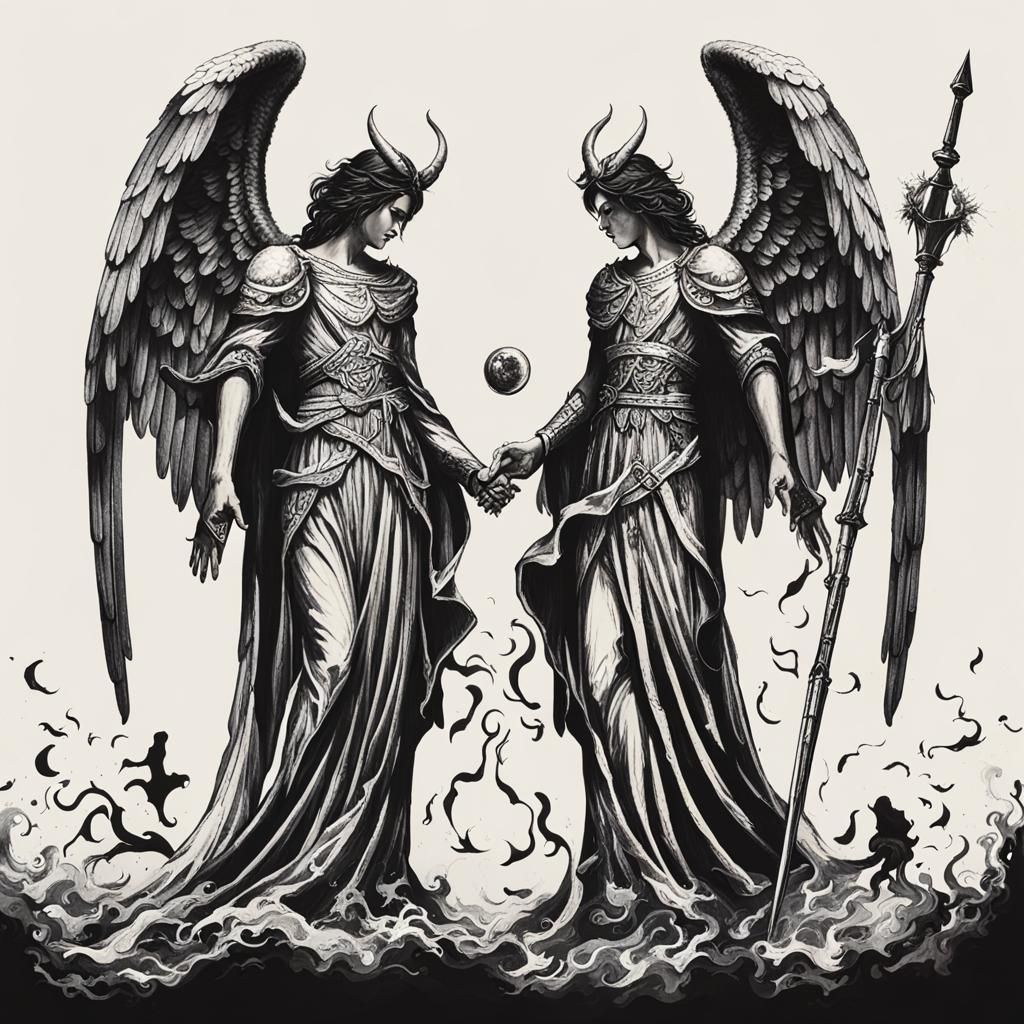 Angelic and Demonic Duality Concept