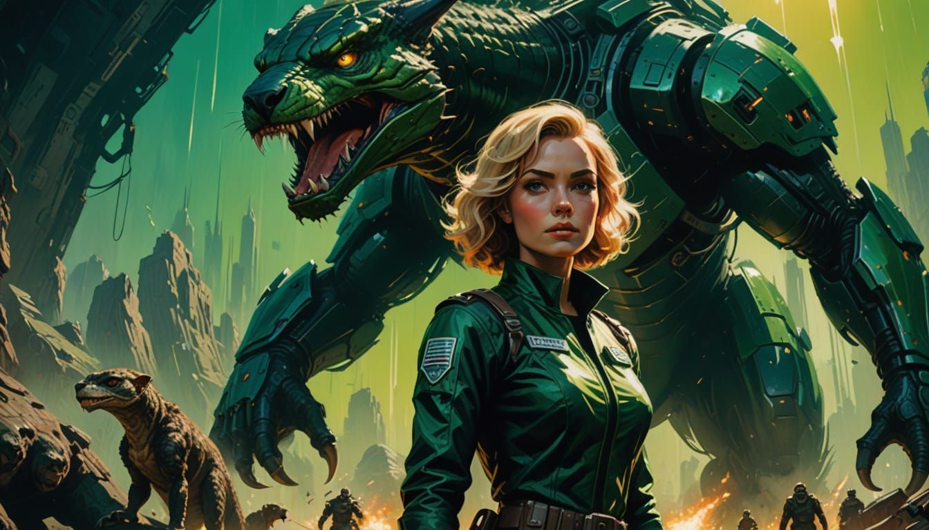 Epic Sci-Fi Goddess Confronts Fierce Weasel Beasts in Gritty...