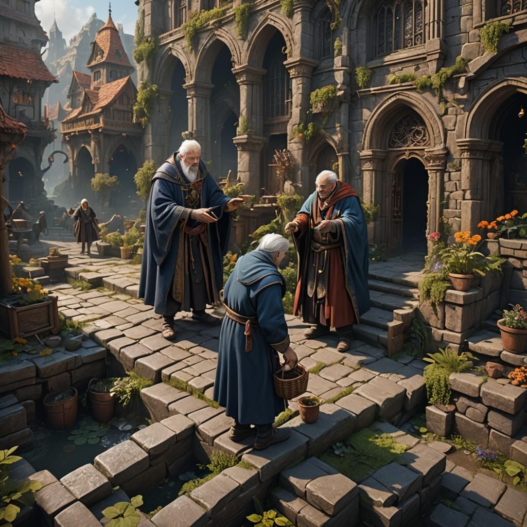 Detailed Matte Painting of Assistance