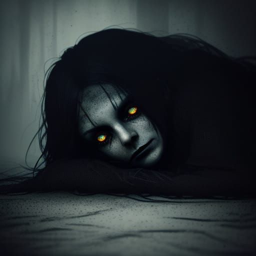 Dark Amorphous Shadow Lurks in Gothic Horror Scene