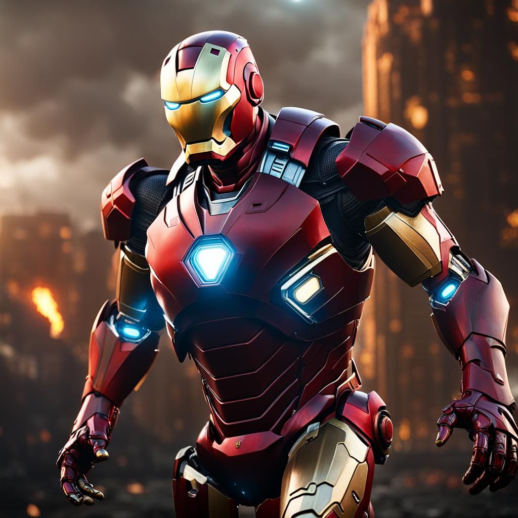 Ironman Detailed Matte Painting in Unreal Engine 5