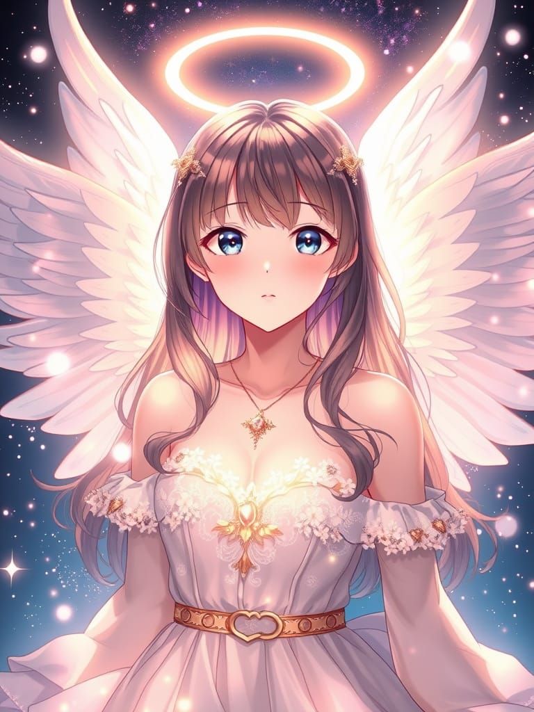 Ethereal Angel Daughter in Radiant Halo