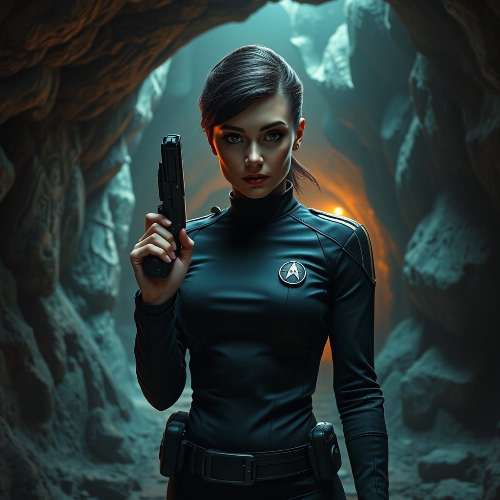 Starfleet Officer Battles Mysterious Illness in Alien Cave