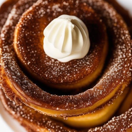 Deep fried cinnamon roll