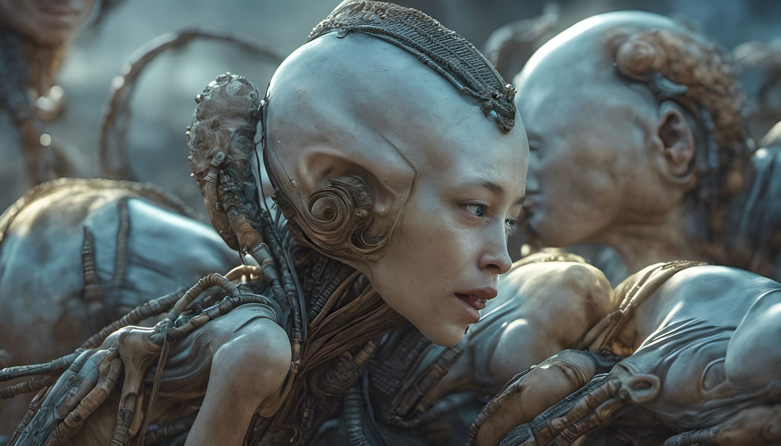 Peaceful Alien Meeting at the UN in Digital Art Style