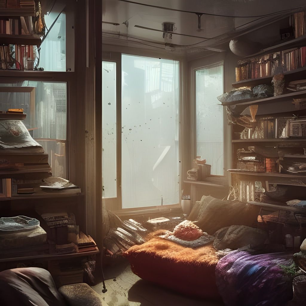 Cozy Living Space with Detailed Glass View