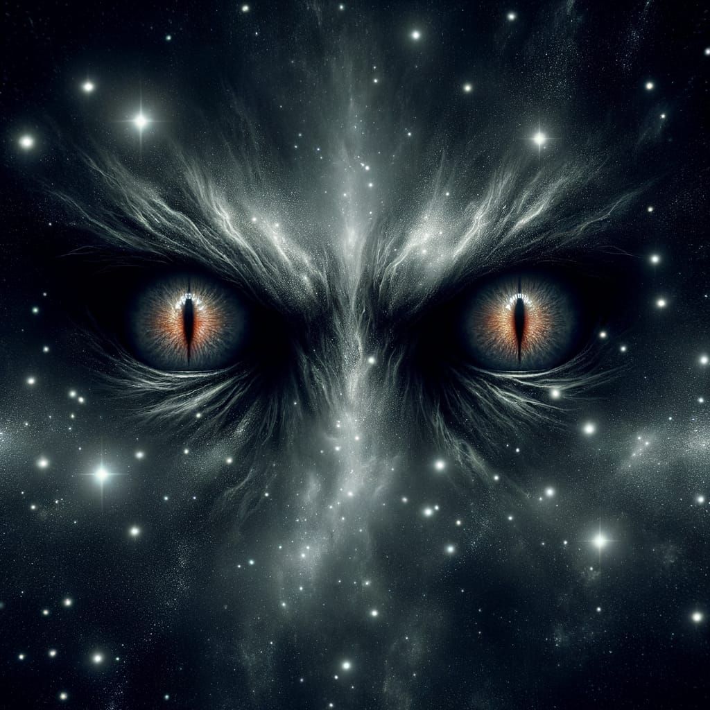 Cosmic Eyes of Dread in Starry Void