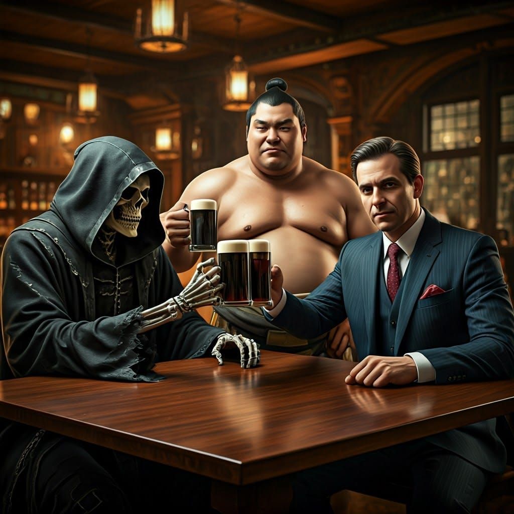 Grim Reaper, Sumo, and Broker Drink Stout: Dark Fantasy