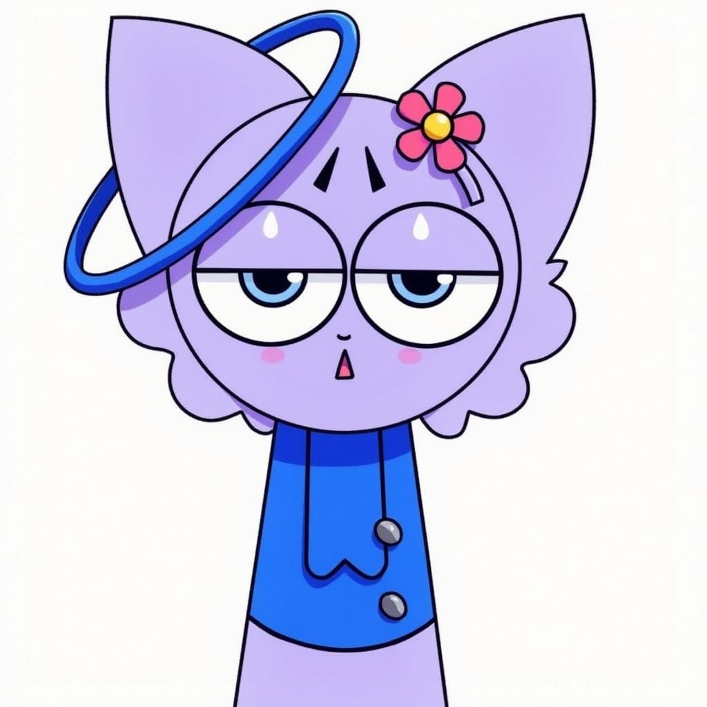 Anime Gacha Life Character in Pastel Environment