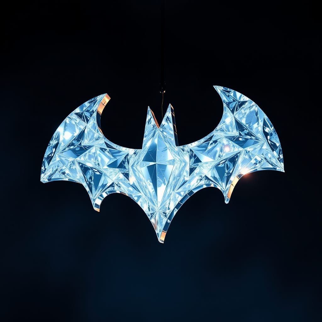 Batman Logo in Crystal Luxe