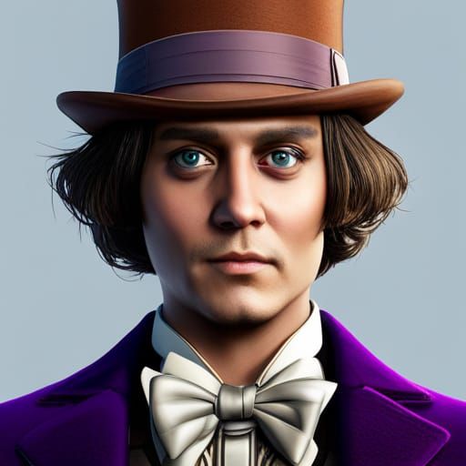 Johnny Depp is Willy Wonka