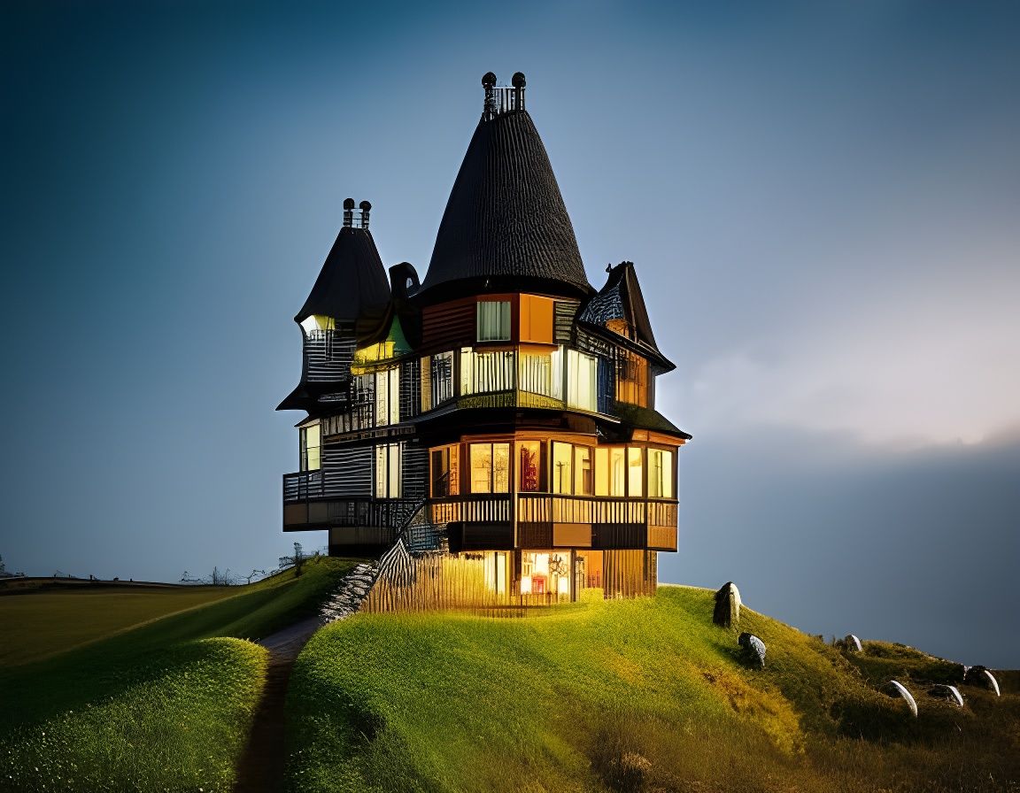 Fantastic Landscape in Alexander Jansson Style