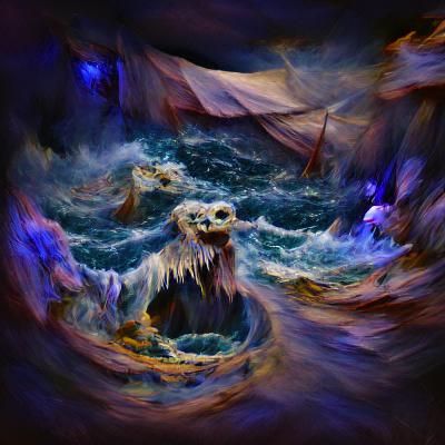 Dynamic Energy Vortex in Abstract Style