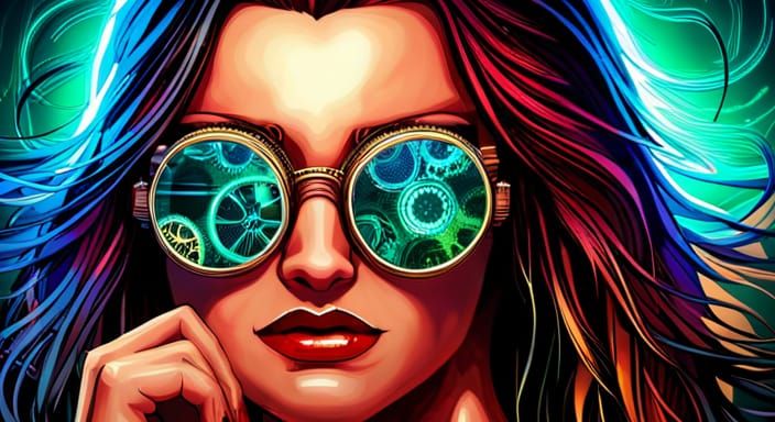 Steampunk Eyewear for Clubbing in Cyberpunk Style