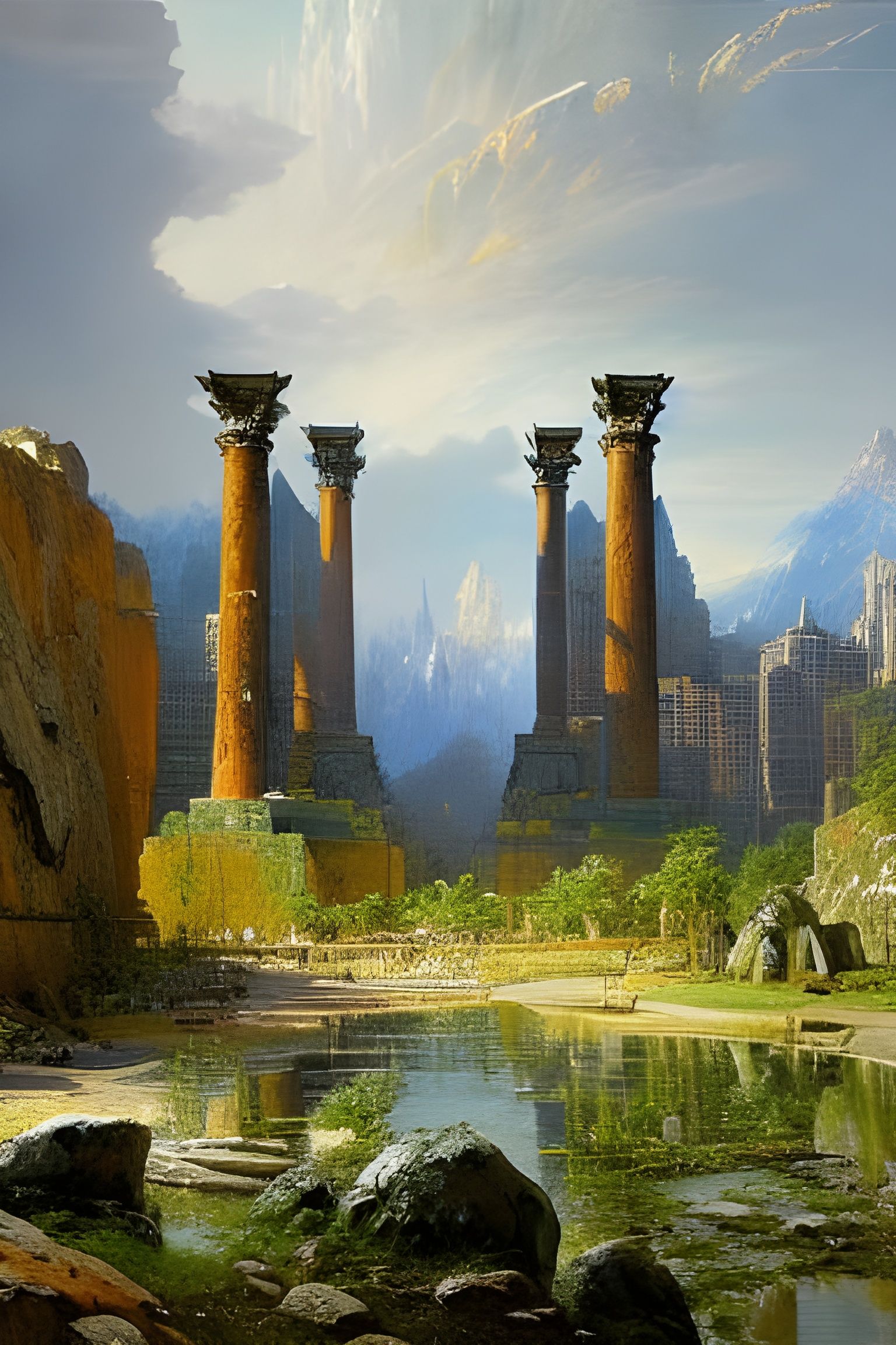 Ancient Civilization Architecture in a Kashin Style